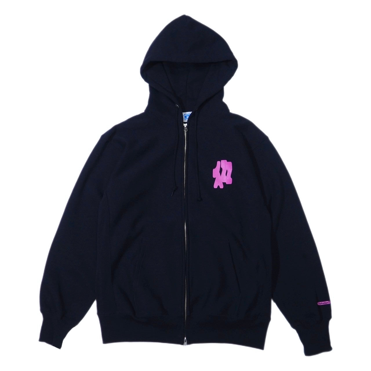 JAZZ Zip Up Hooded Sweatshirt -NAVY -