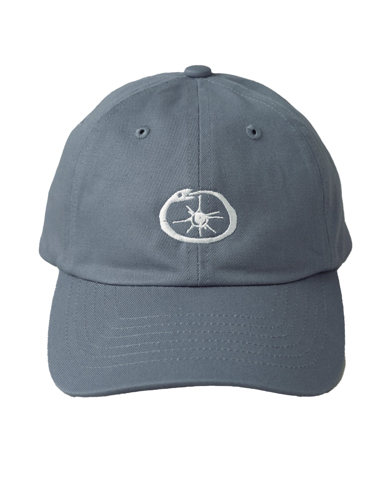 Logo 6-panel-STONE BLUE-