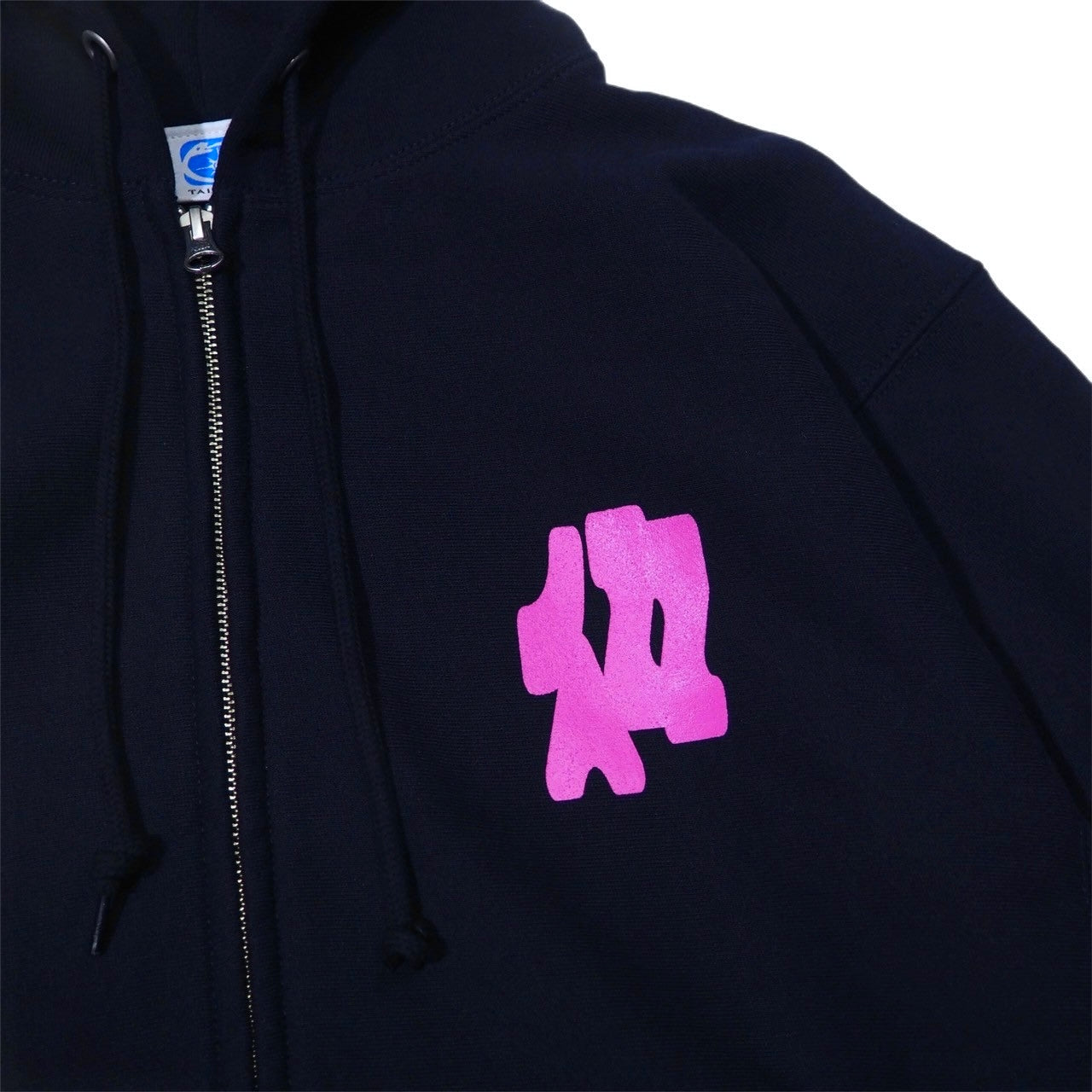 JAZZ Zip Up Hooded Sweatshirt -NAVY -